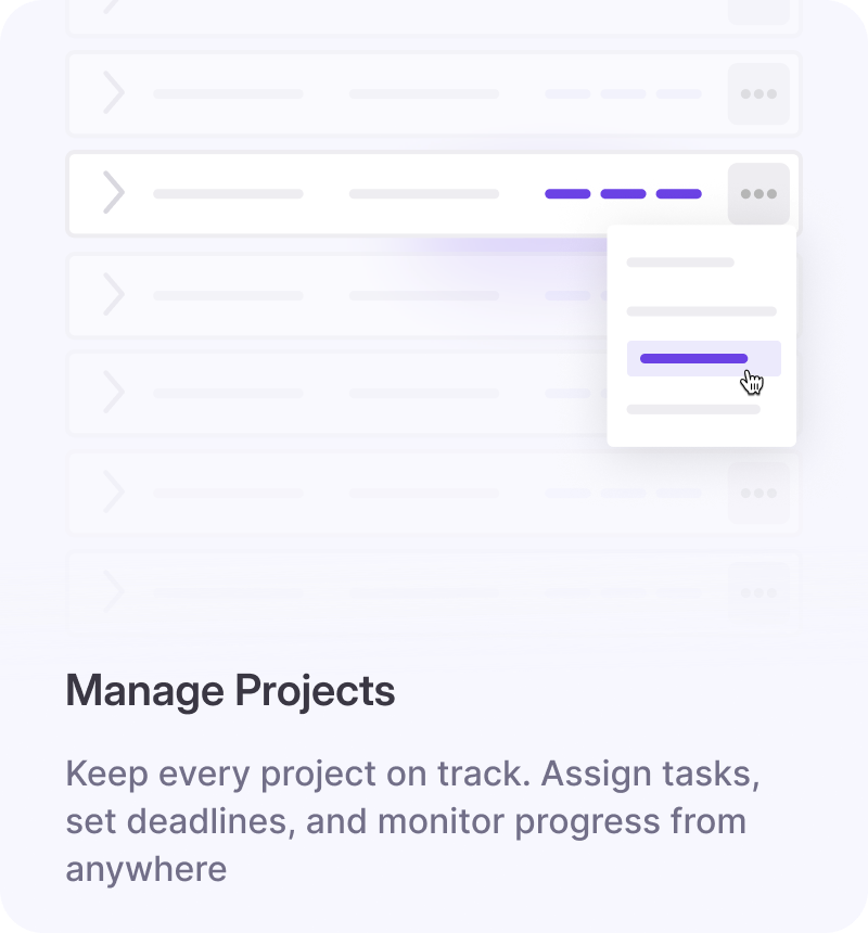 Manage Projects